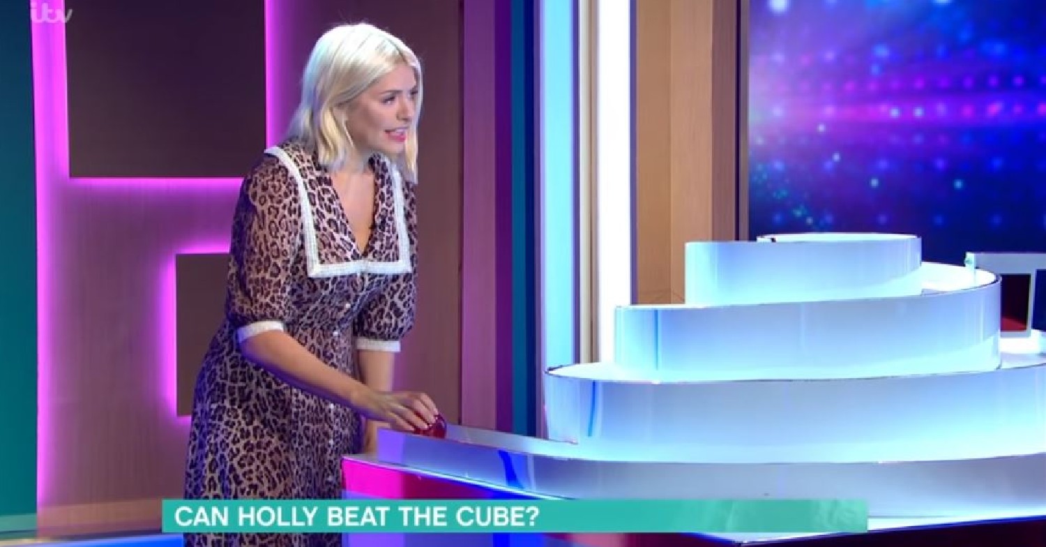 Holly Willoughby playing The Cube on This Morning
