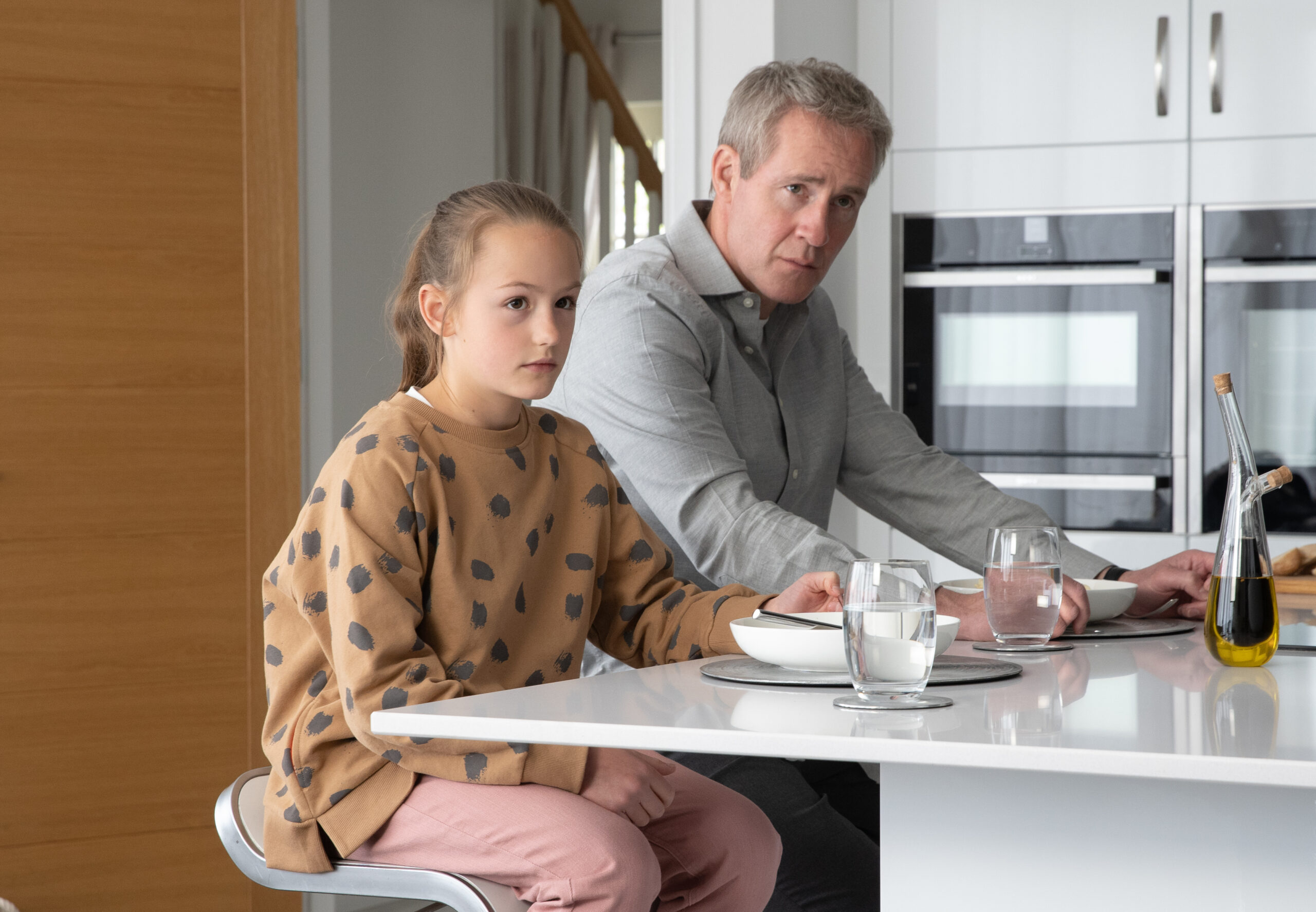 PETER McDONALD as David and AMELIE BEA SMITH as Eva in HOLLINGTON DRIVE