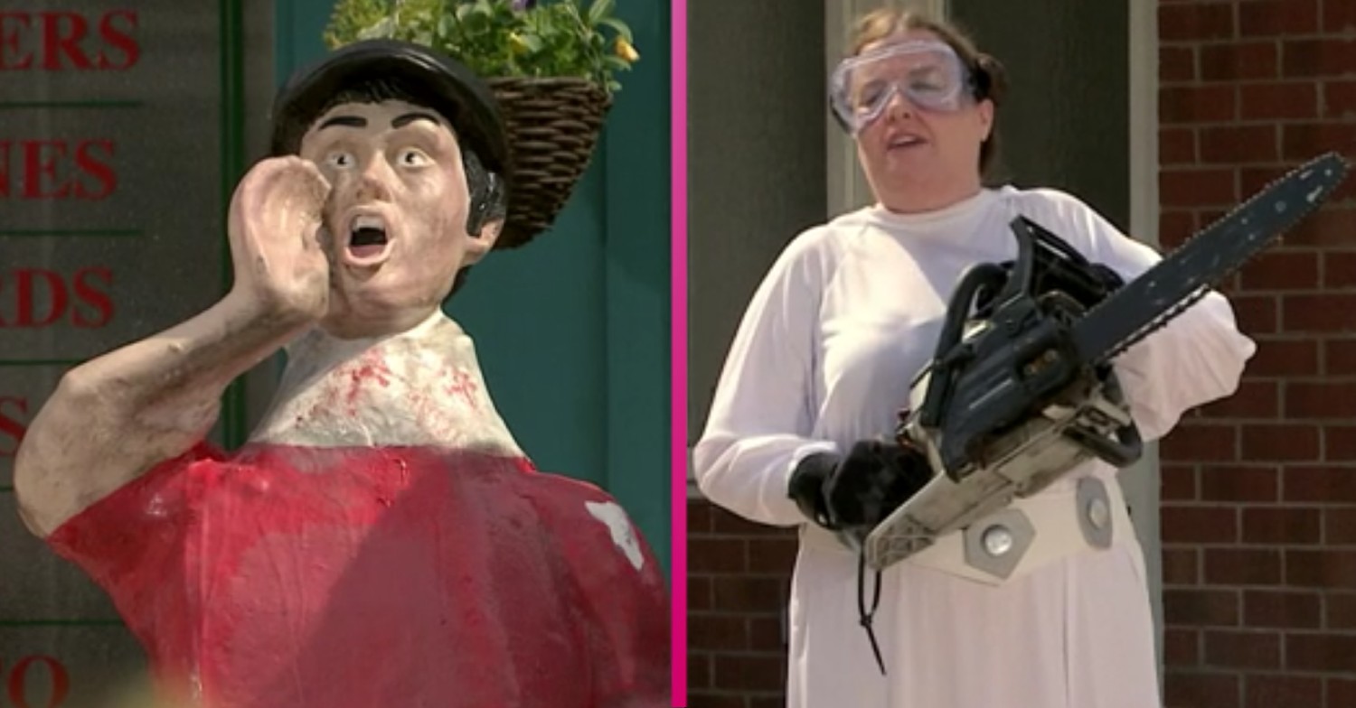 coronation street paperboy beheaded comp