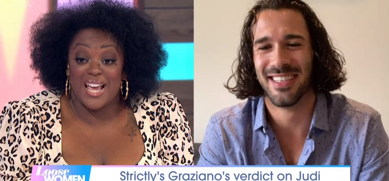 Judi Love with Strictly partner Graziano on Loose Women