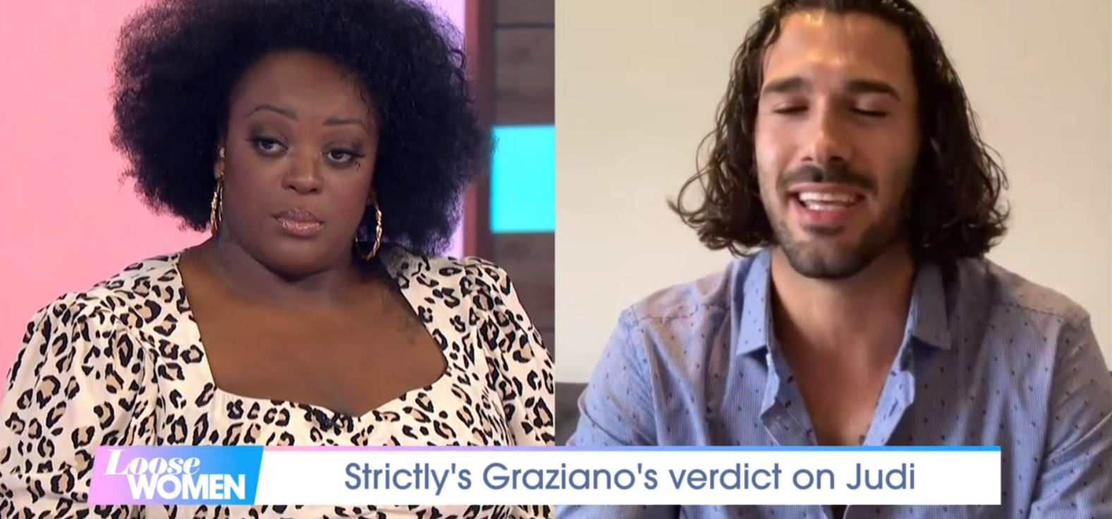 Judi Love with Strictly partner Graziano on Loose Women