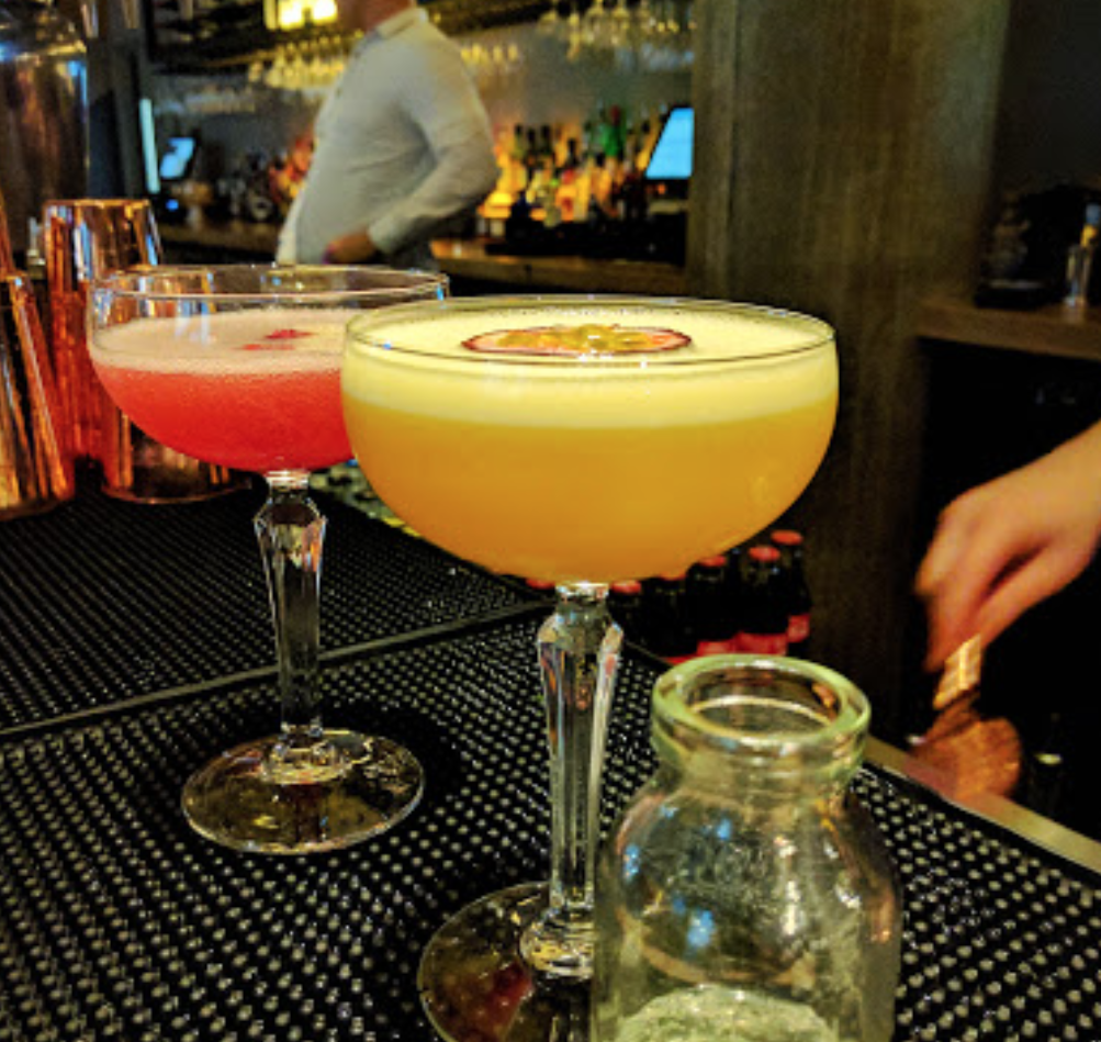 Cocktails at the First Dates restaurant in Manchester
