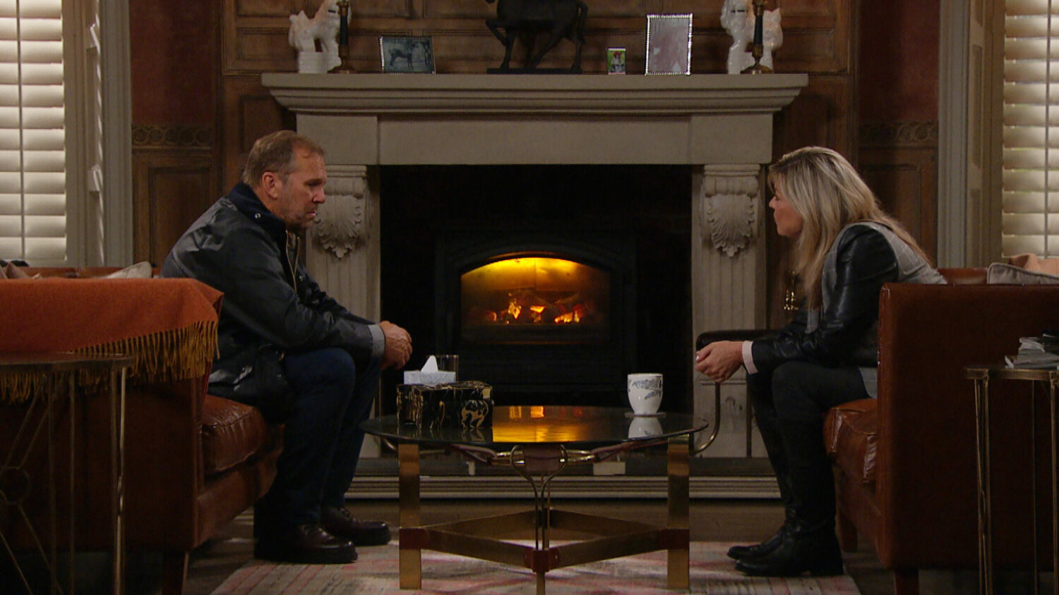 Will Taylor confesses to Kim Tate in Emmerdale