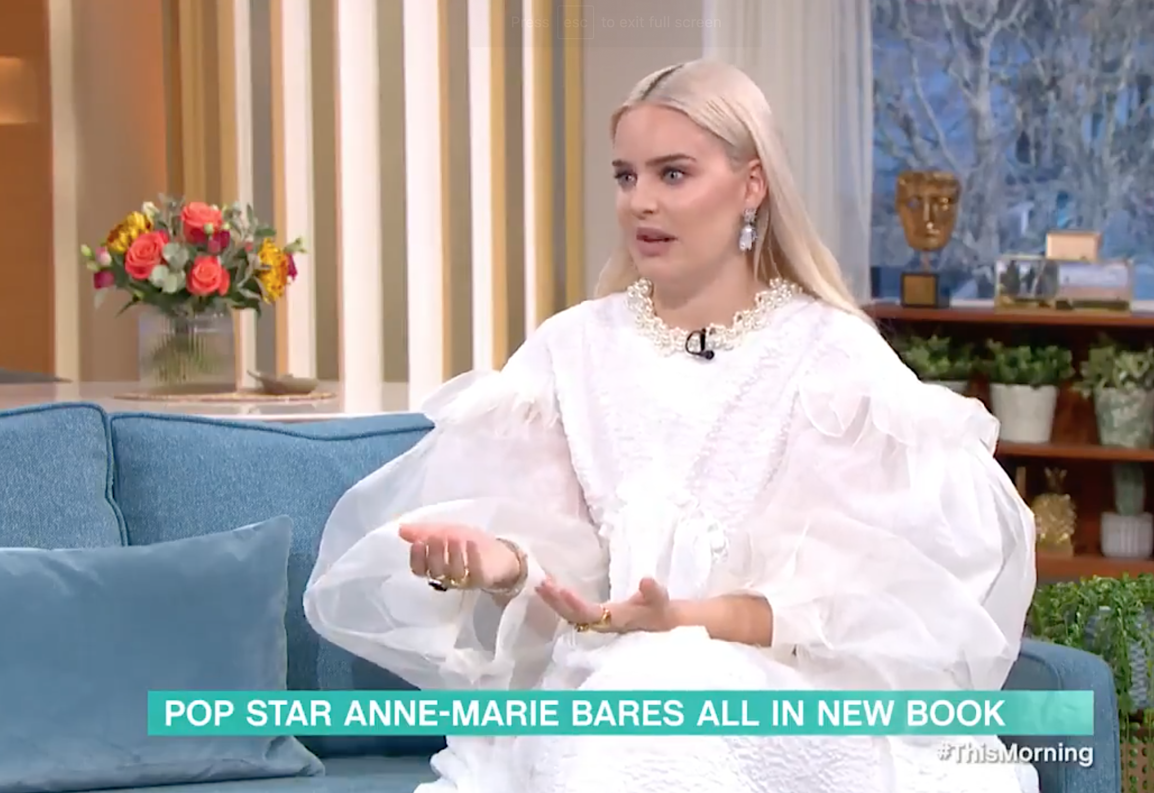 Anne-Marie divided fans with her dress on This Morning
