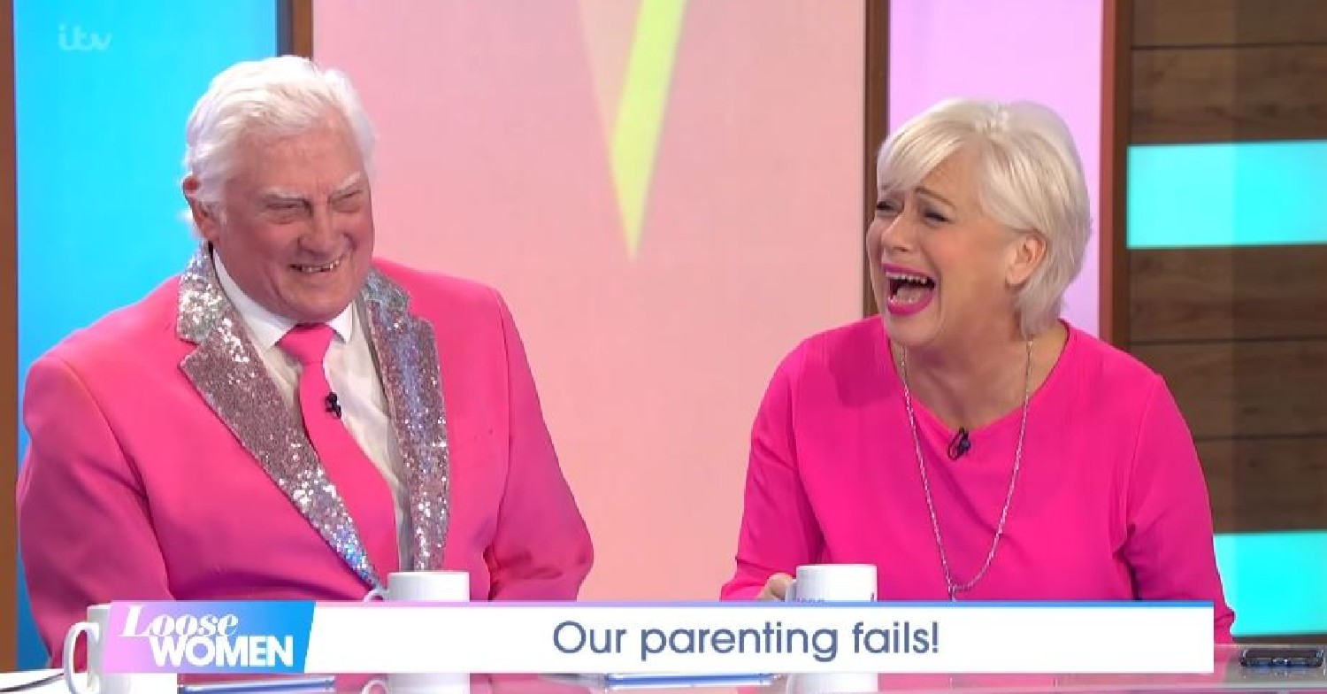 Denise Welch with her dad on Loose Women