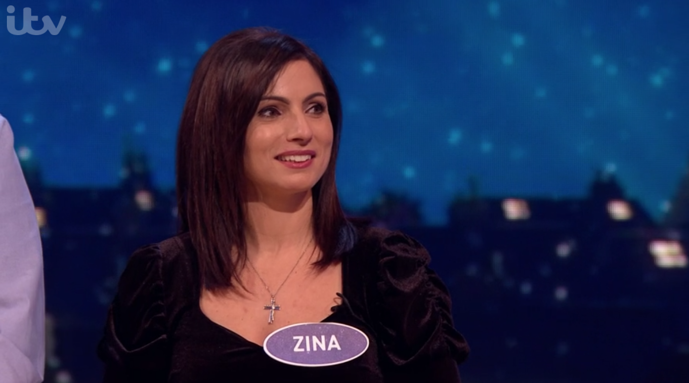Zina on Family Fortunes