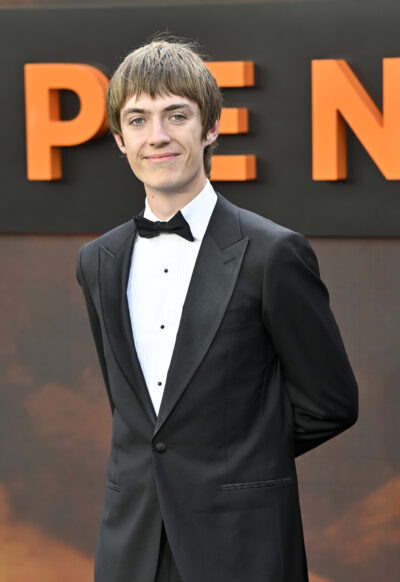 Francis Bourgeois on the red carpet in a bow tie