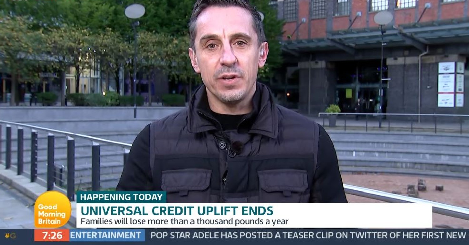 Gary Neville debates with Edwina Currie on GMB