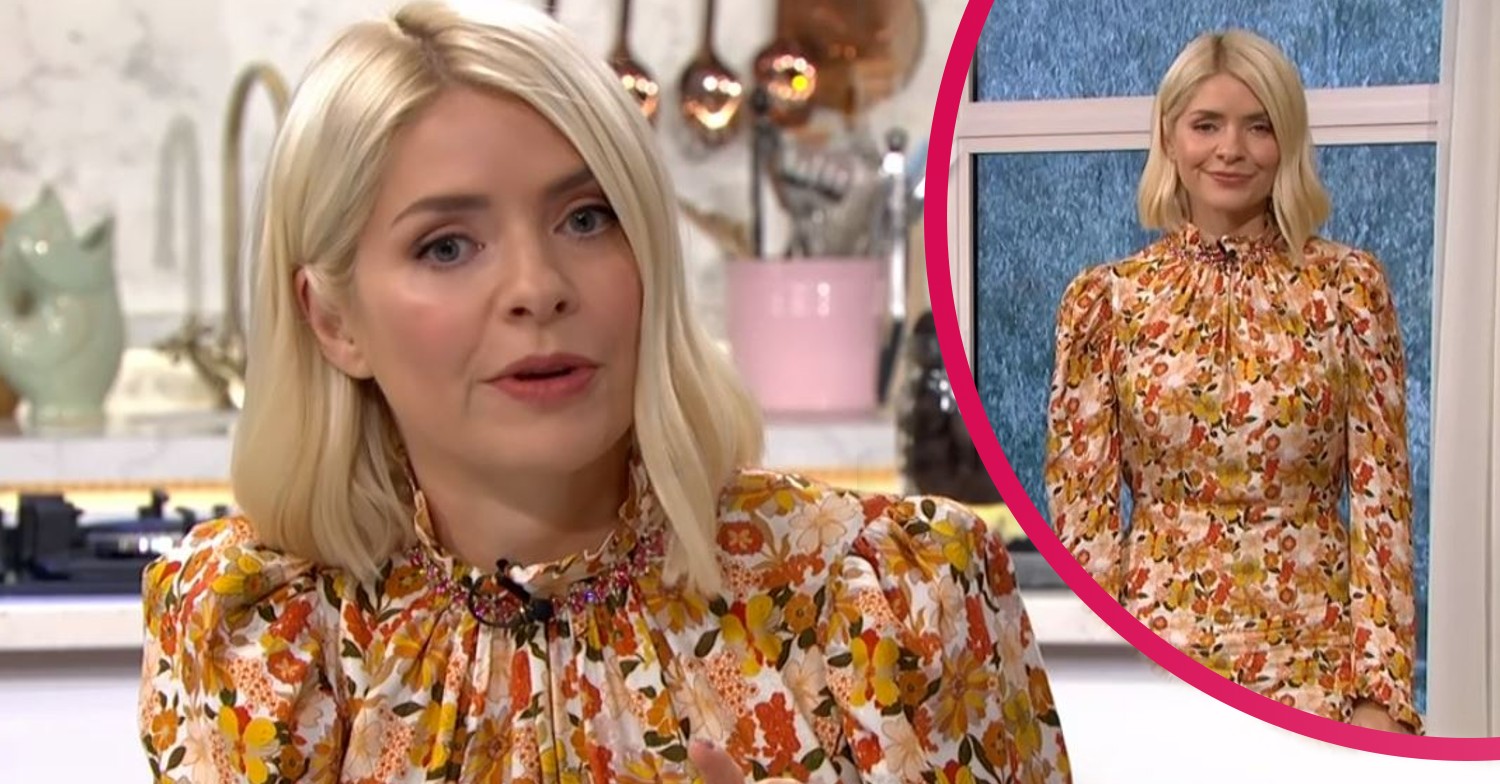 Holly Willoughby stuns in autumn dress today