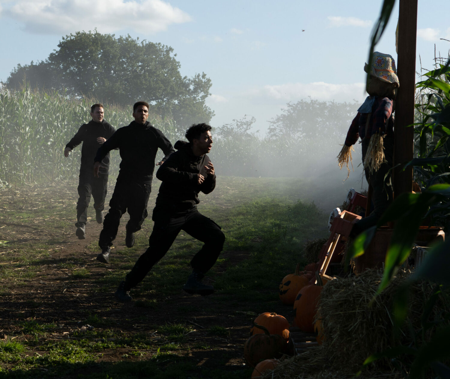 Emmerdale: Ben, Billy and Ellis are horrified as they run into the maze