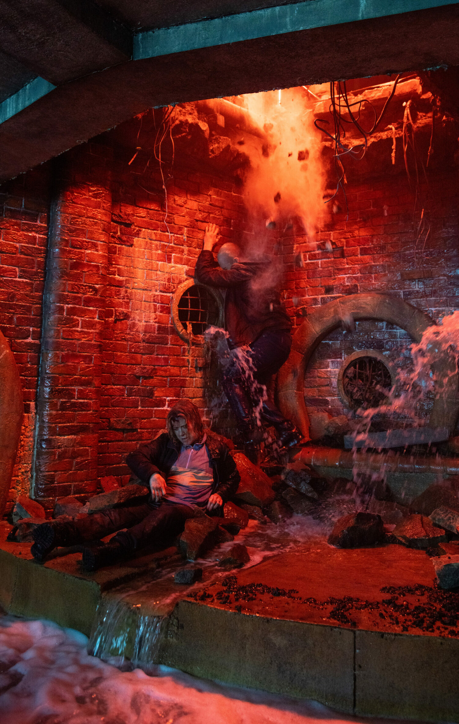 Coronation Street Abi and Corey in the sewers