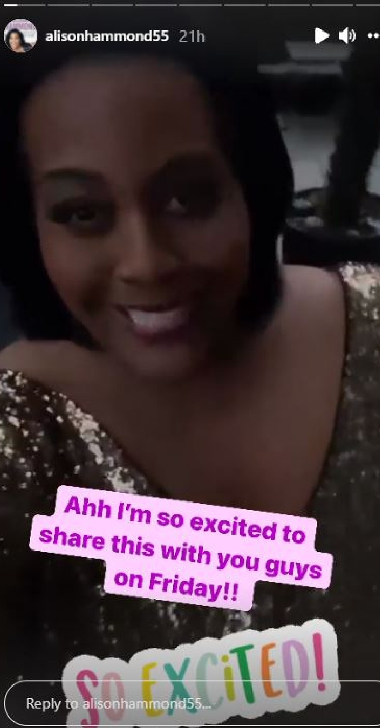 This Morning host Alison Hammond teases exciting news on Instagram