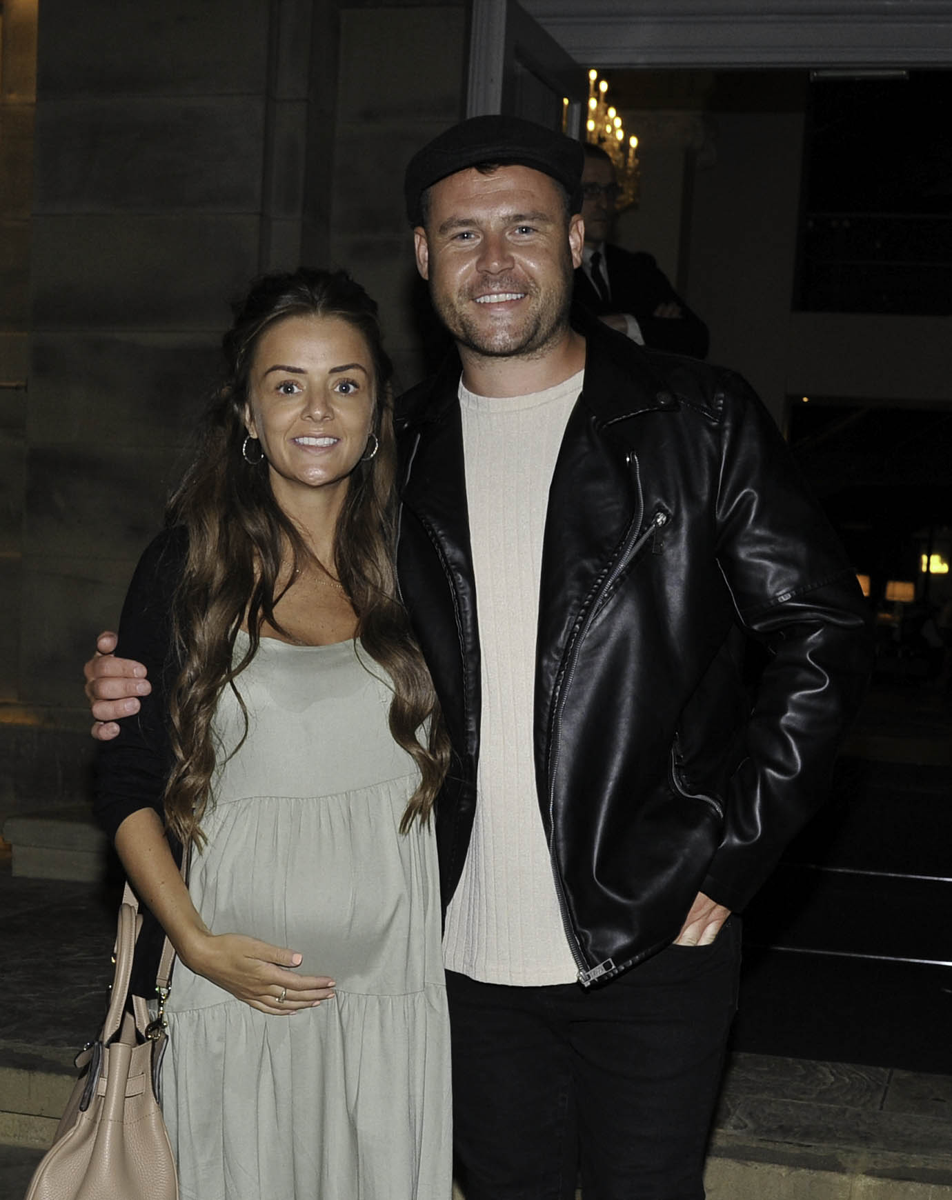 Steph Jones and Danny Miller look very happy 