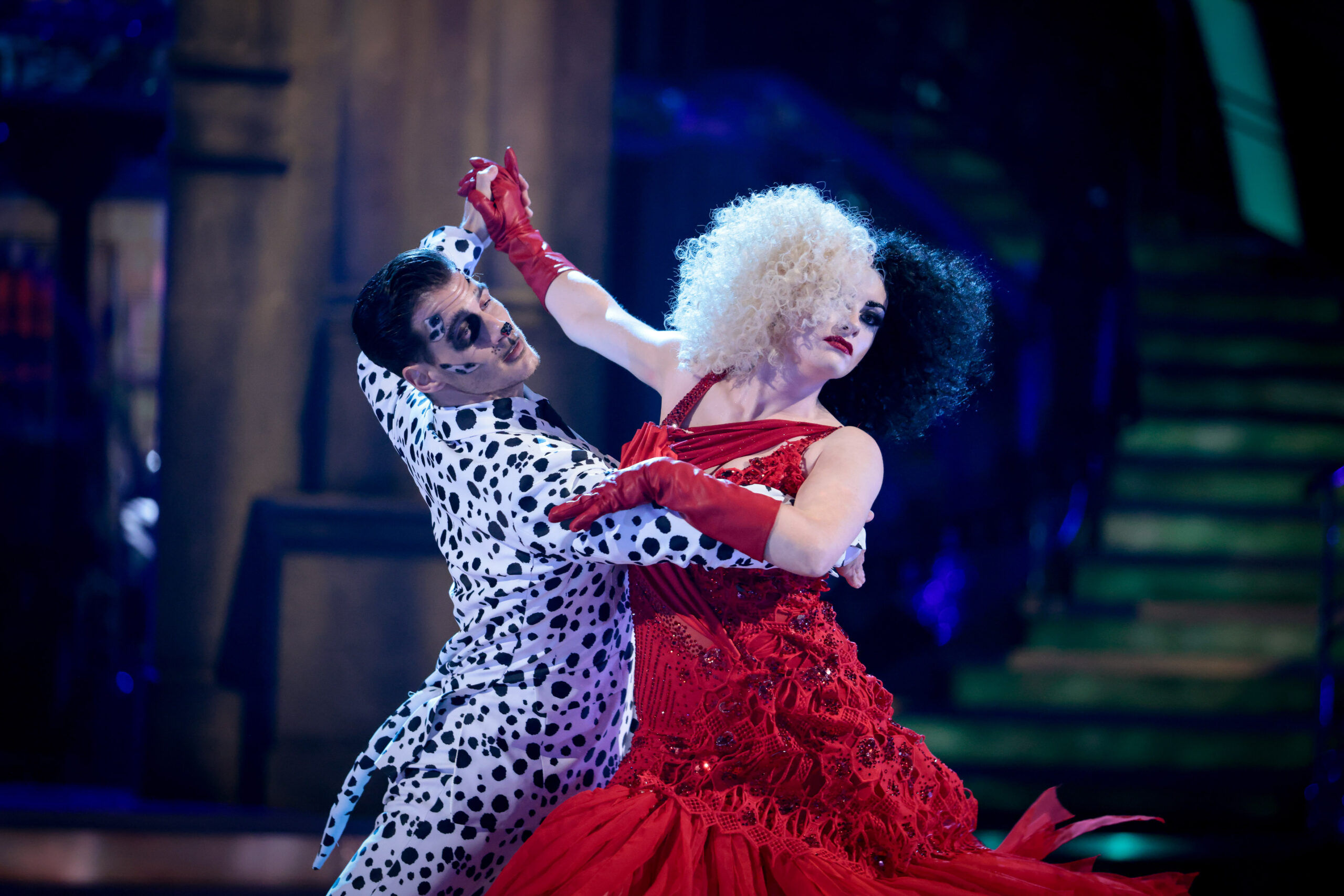 Strictly Come Dancing: Gorka Marquez and Katie McGlynn as Pongo the dalmation and Cruella Deville