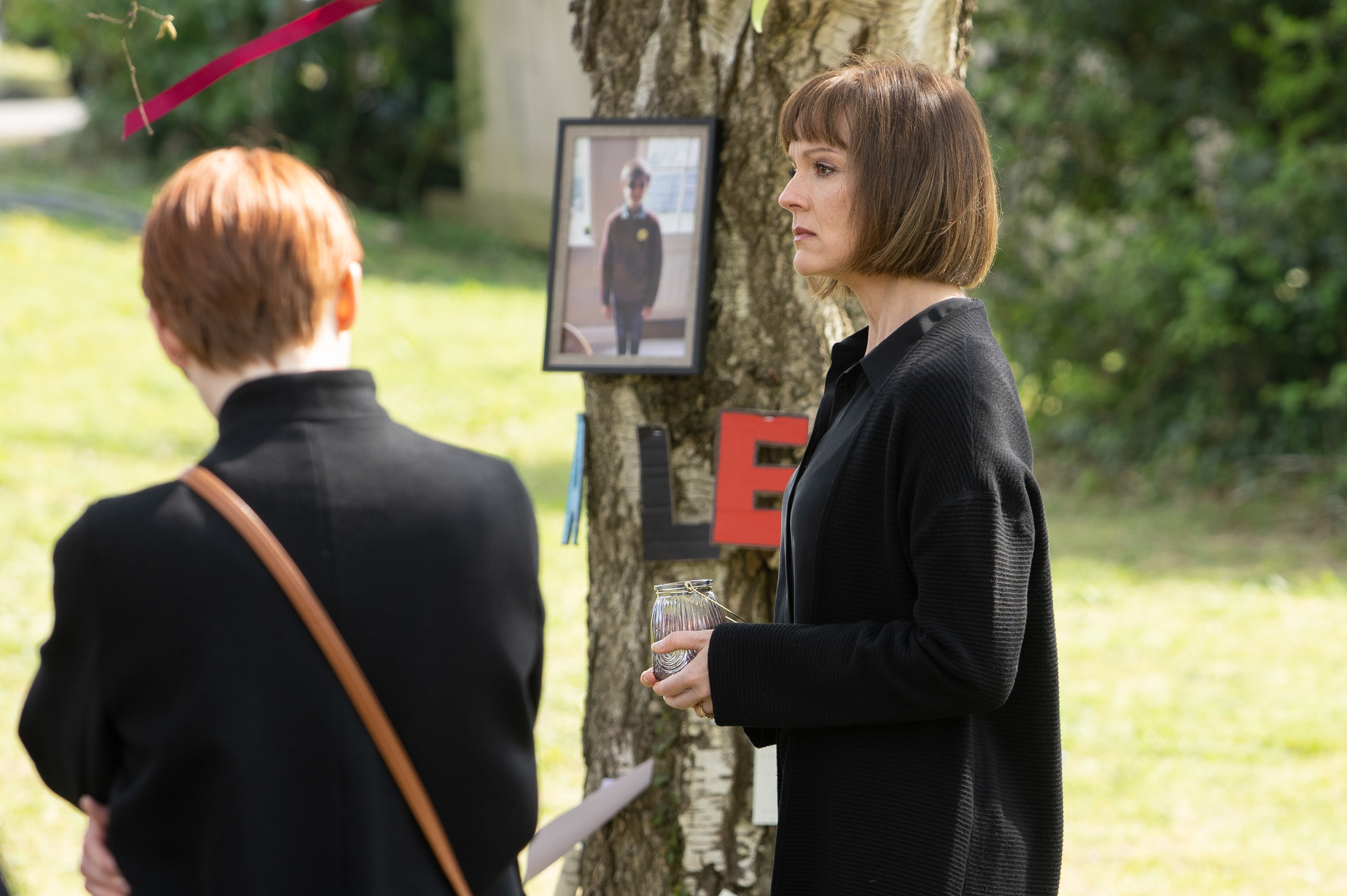 The memorial for Alex Boyd in Hollington Drive