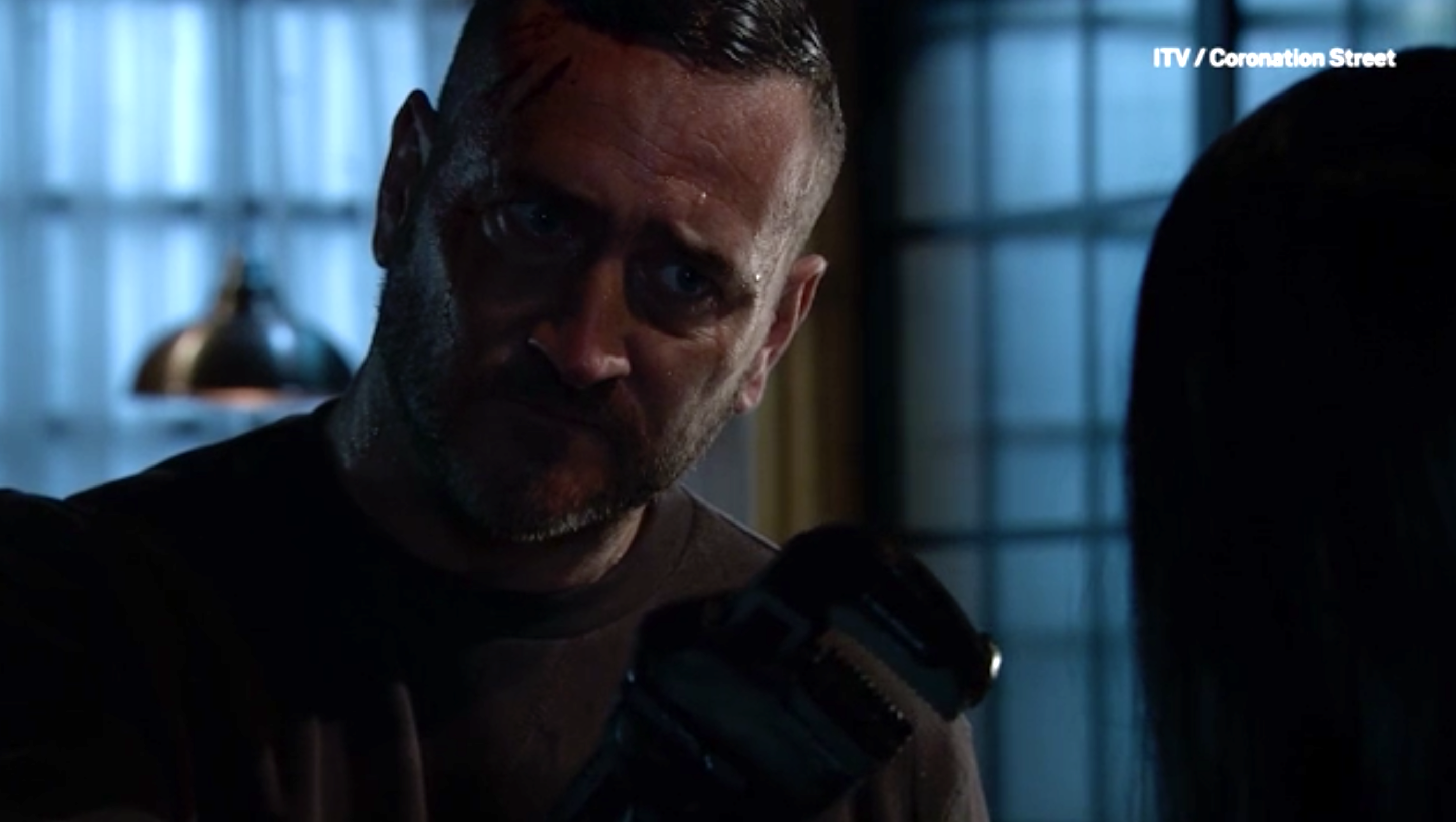 coronation street harvey gaskell threatens to rape leanne battersby