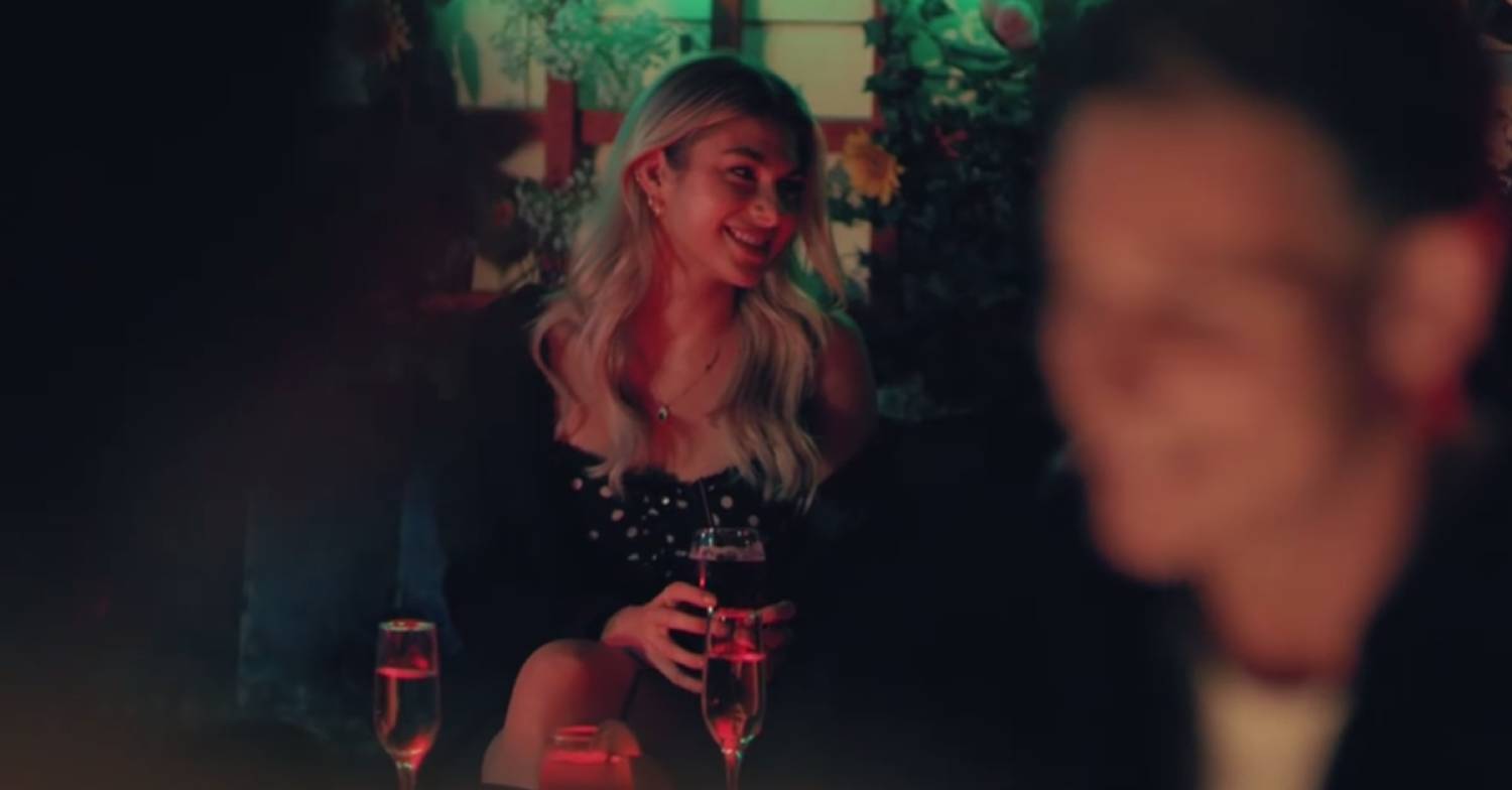 Nicole Berry is spotted in a bar in Made in Chelsea