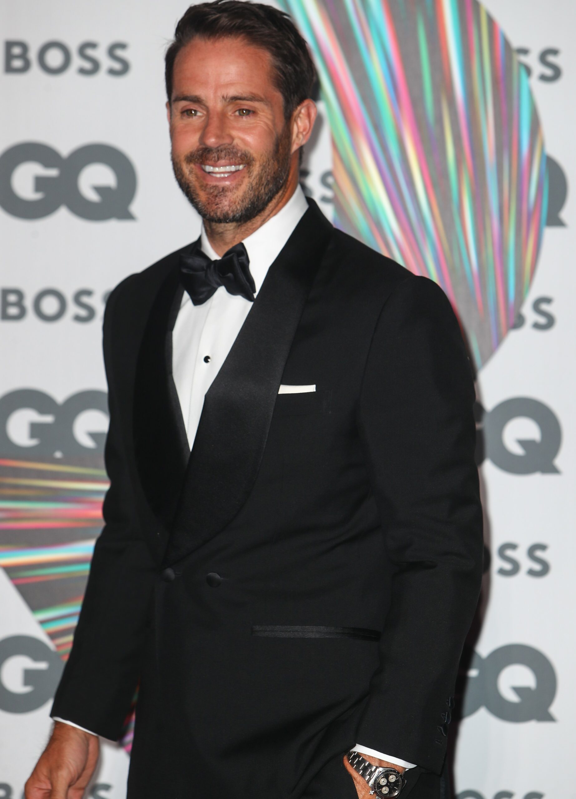 Jamie Redknapp smiles on red carpet