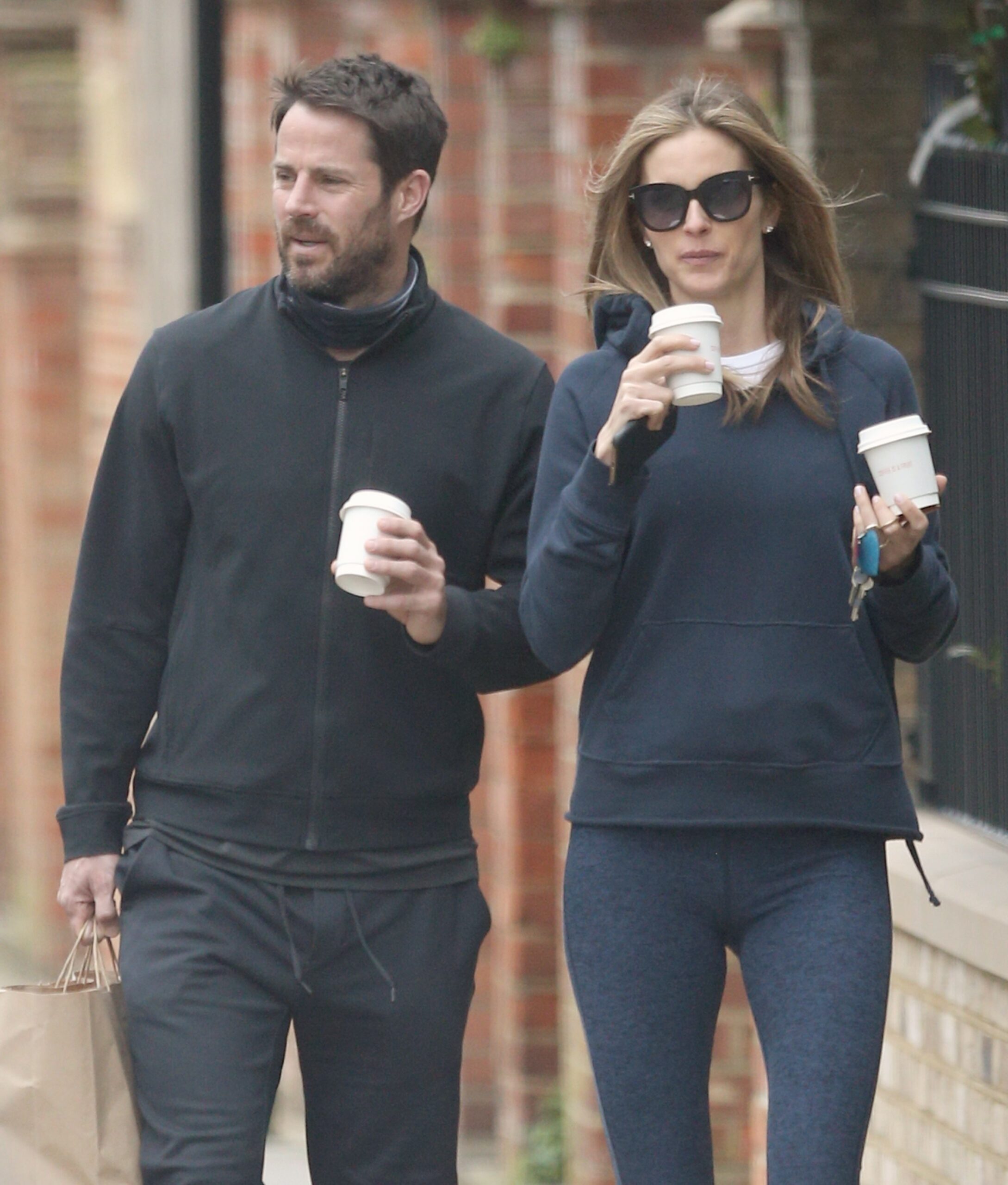 Jamie Redknapp enjoys wedding day with Frida