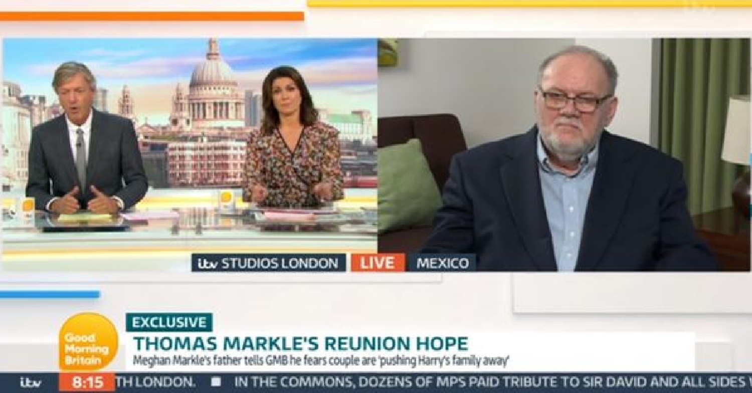thomas markle latest gmb today