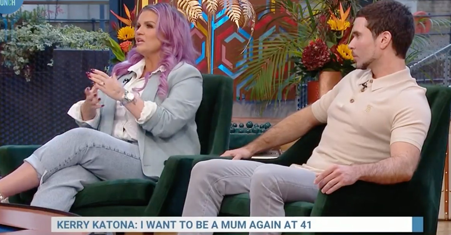 Kerry Katona and partner Ryan