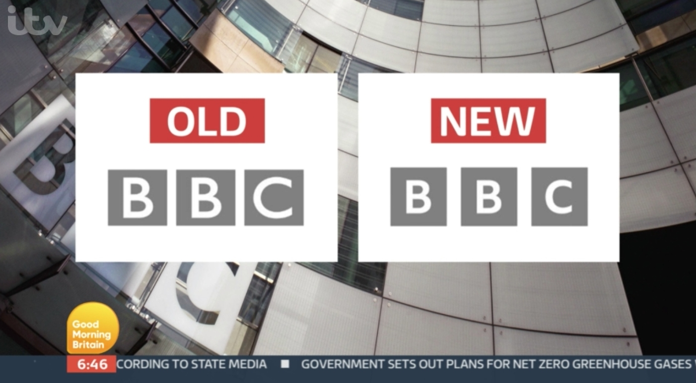 Susanna Reid and Richard Madeley on today's GMB discussed the new BBC logos