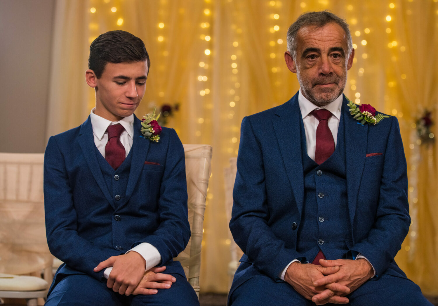 Coronation Street Jack and Kevin at the wedding 