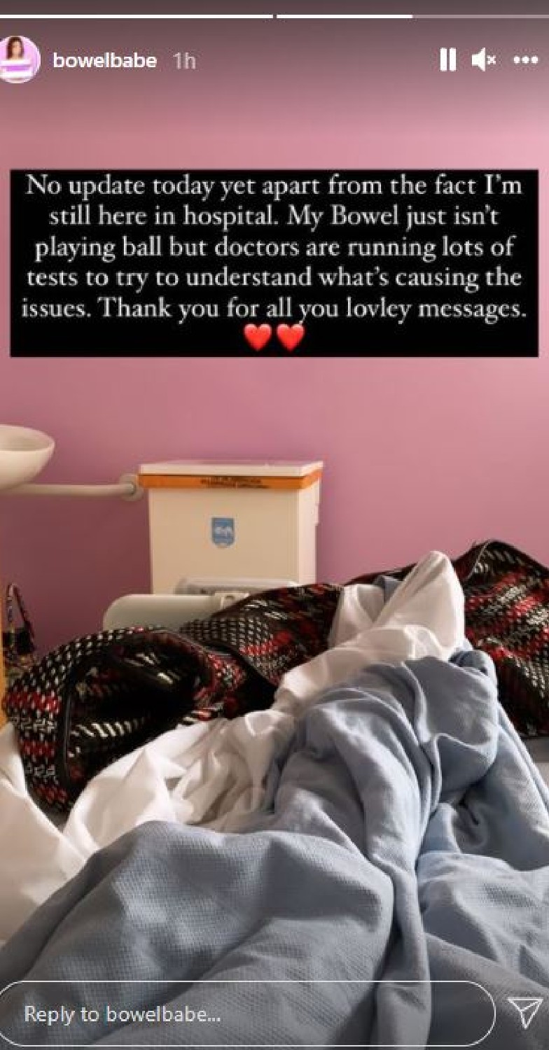 Deborah James updates fans on hospital stay