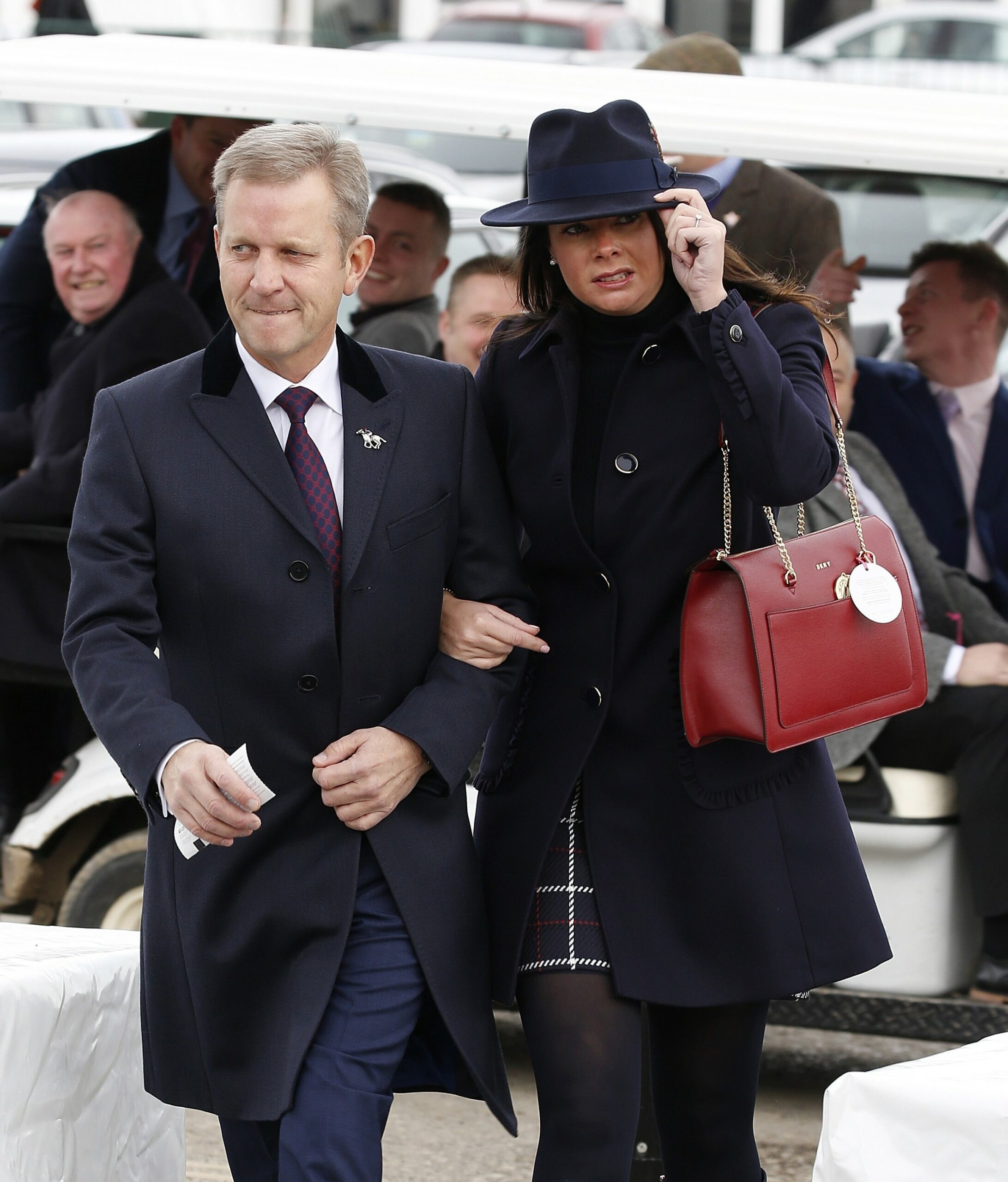 Jeremy Kyle and Vicky Burton at Cheltenham 
