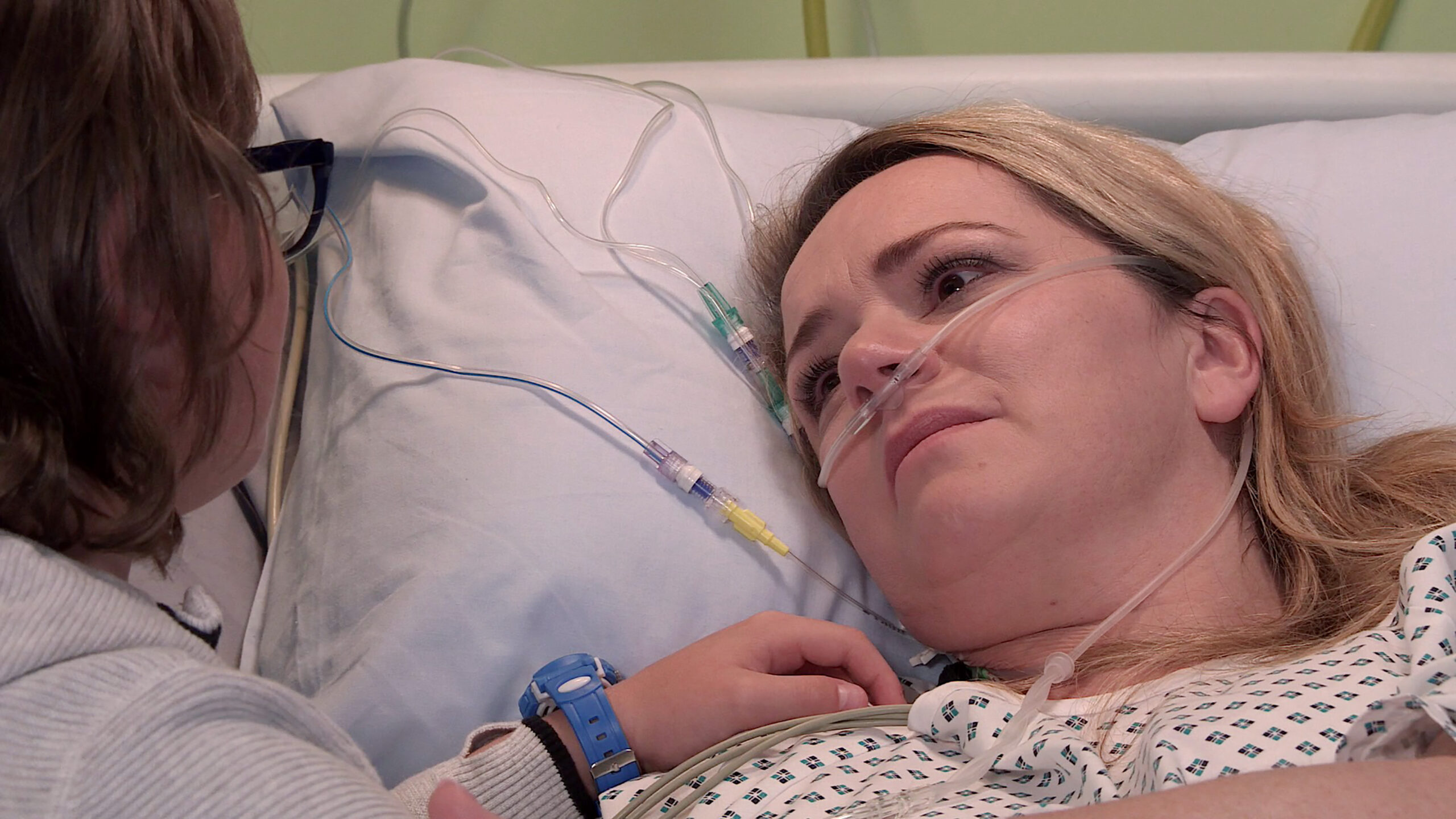 Coronation Street Natasha in hospital afraid ahead of her operation
