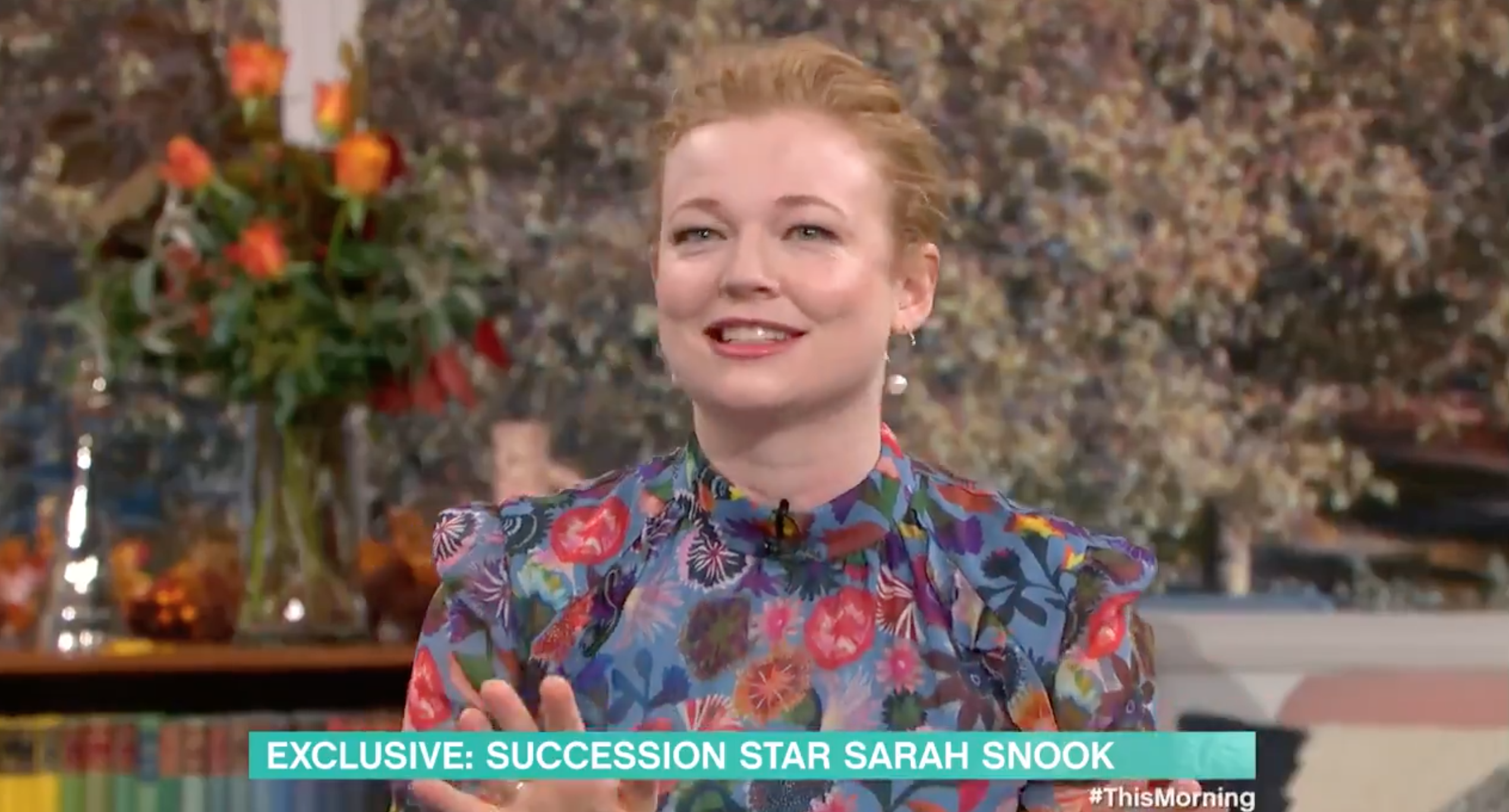 Sarah Snook appears on This Morning (Credit: ITV)