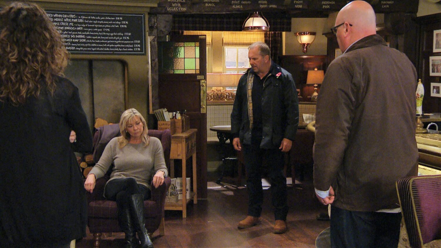 Emmerdale Kim Will Paddy and Chas