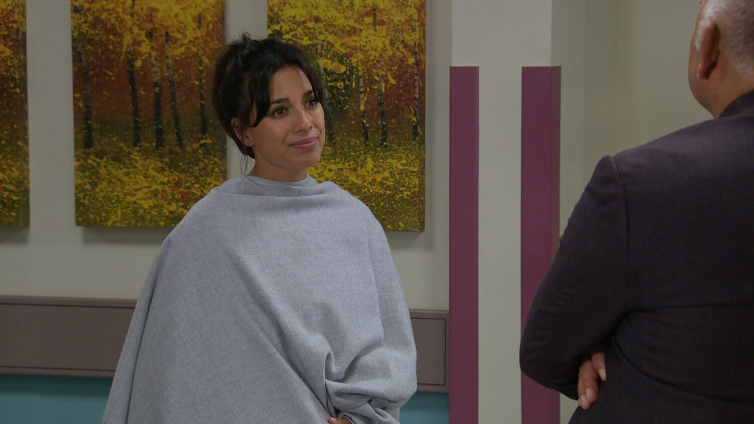 Priya looks hopeful after her therapy session in Emmerdale