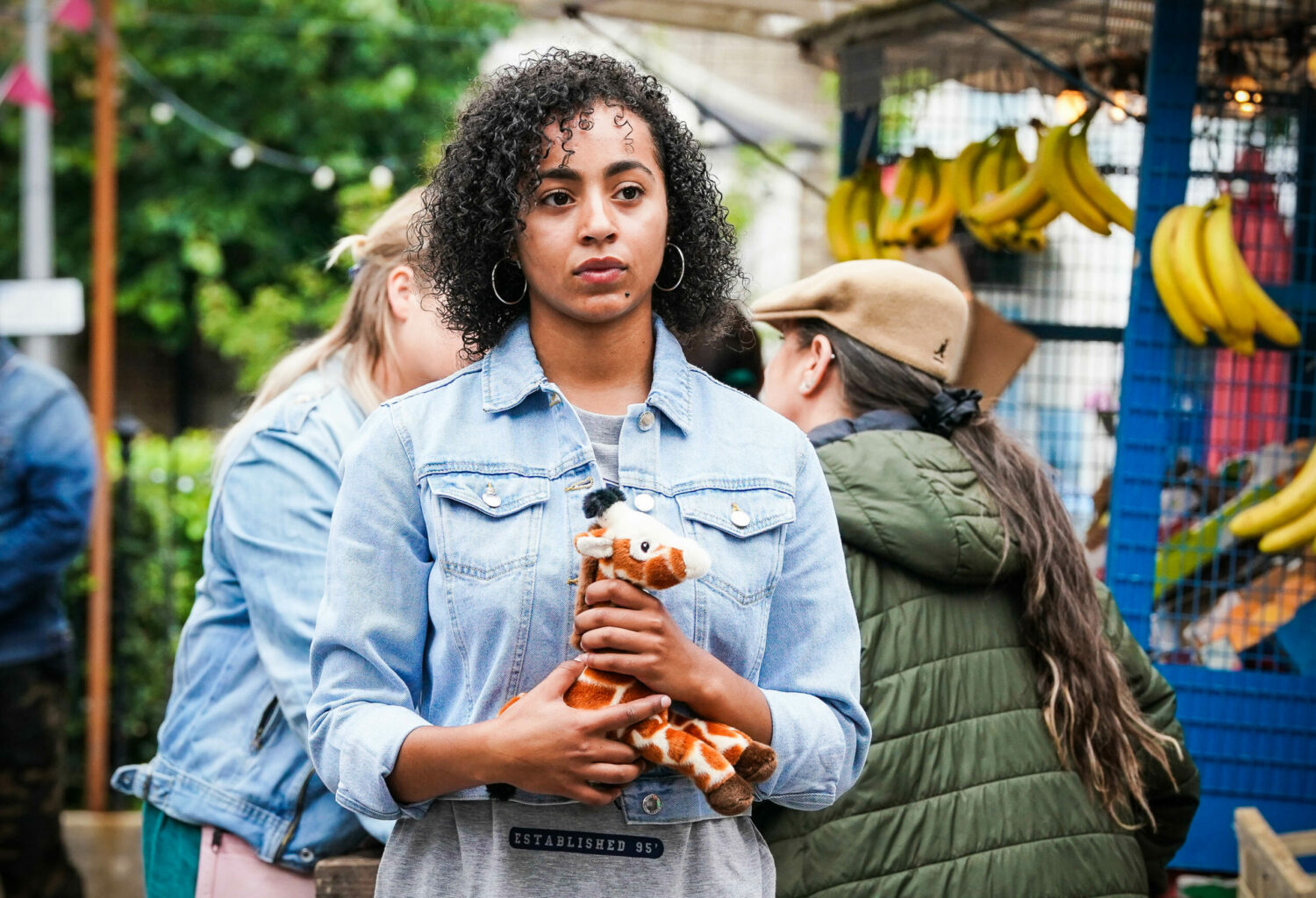 EastEnders Jada watches sadly as she clutches Alyssa's toy