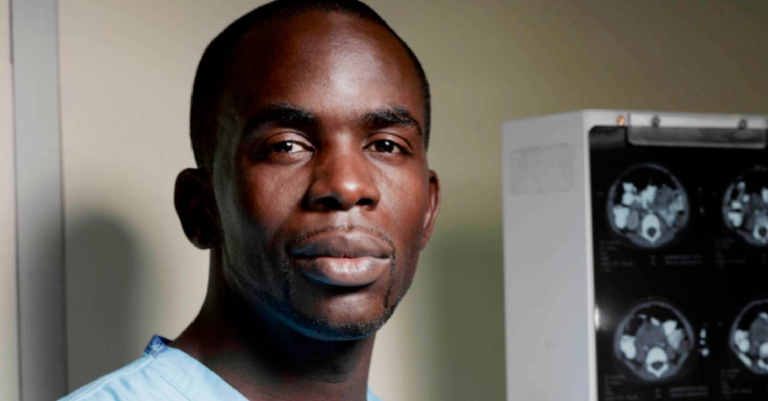 As registrar Antoine Malick in Holby City