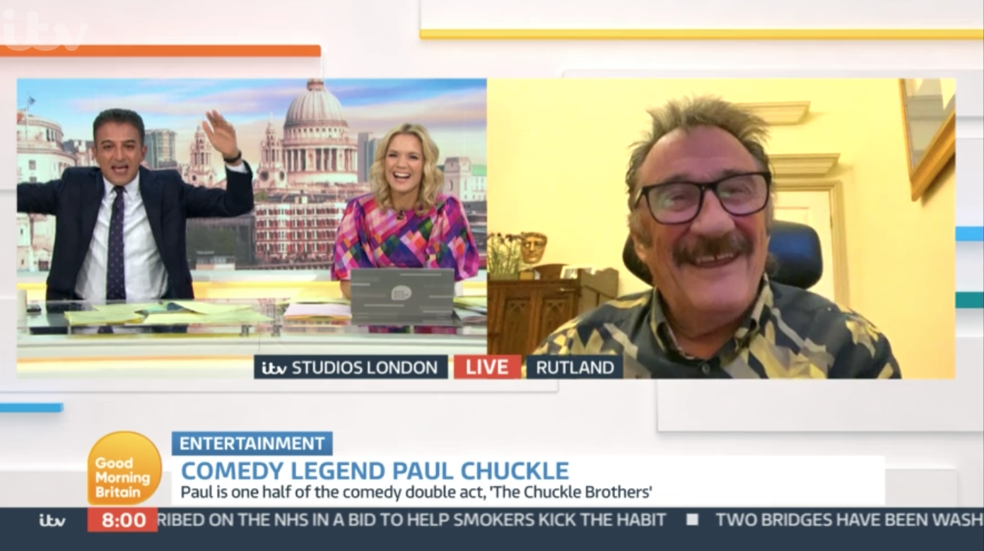 Paul Chuckle revealed on GMB that he DJs in nightclubs
