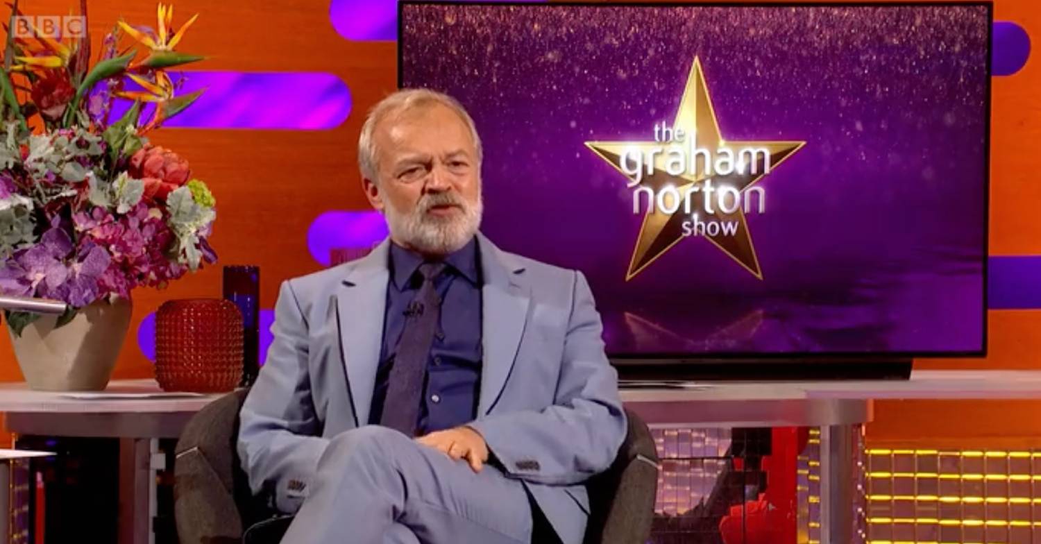 Graham Norton reacts