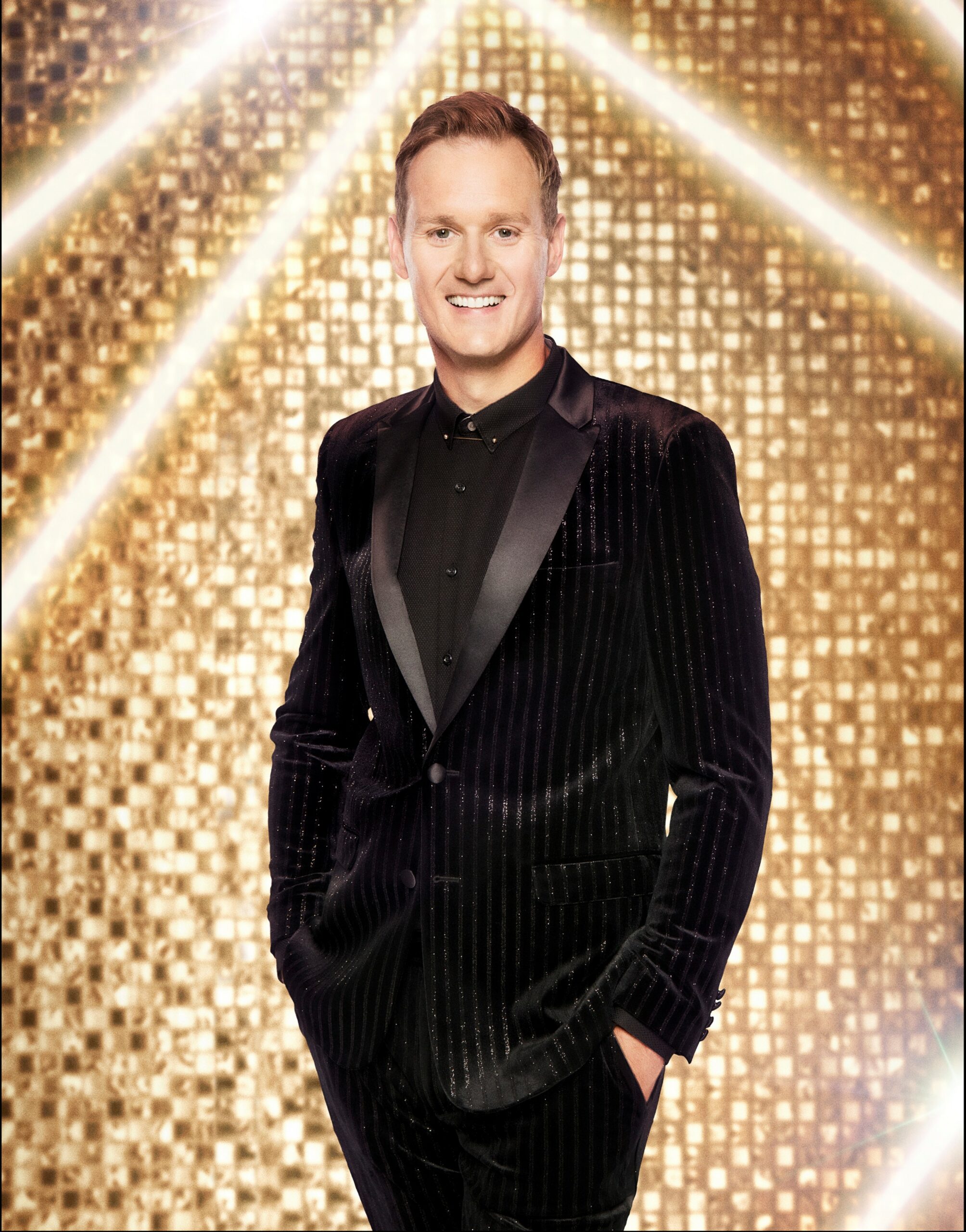 Dan Walker poses on Strictly Come Dancing