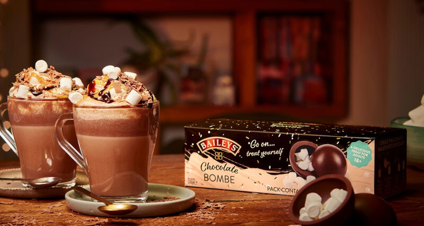 Baileys Hot Chocolate Bombes