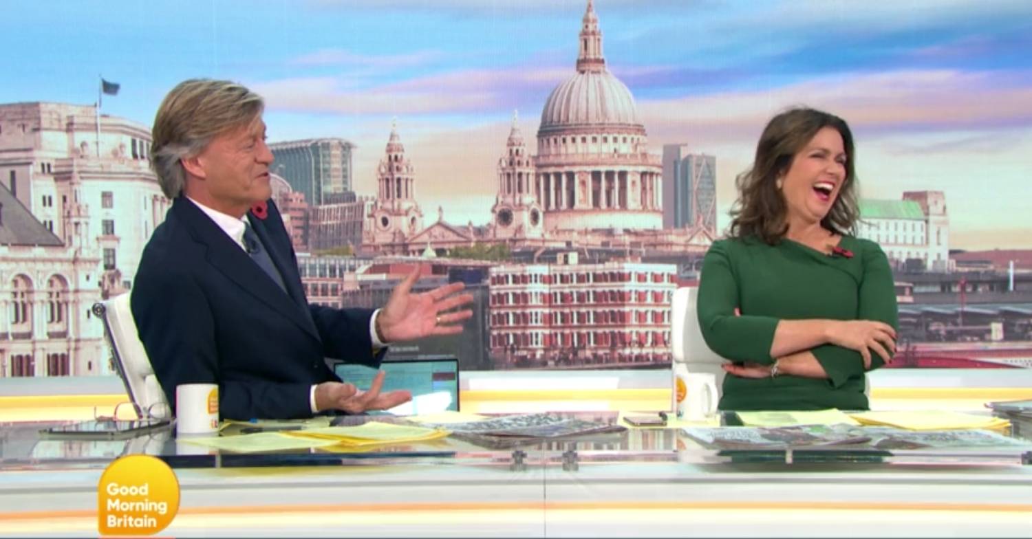 Richard Madeley and Susanna Reid chuckle away on GMB