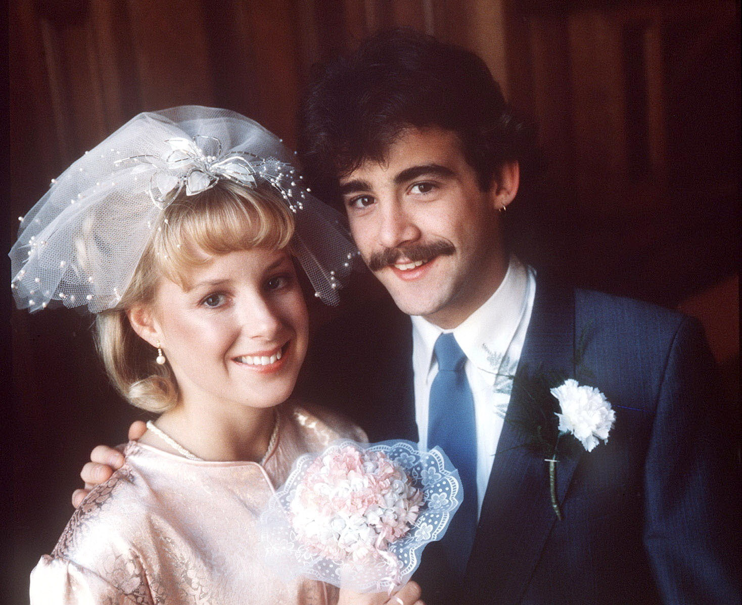 Sally and Kevin webster on their wedding day