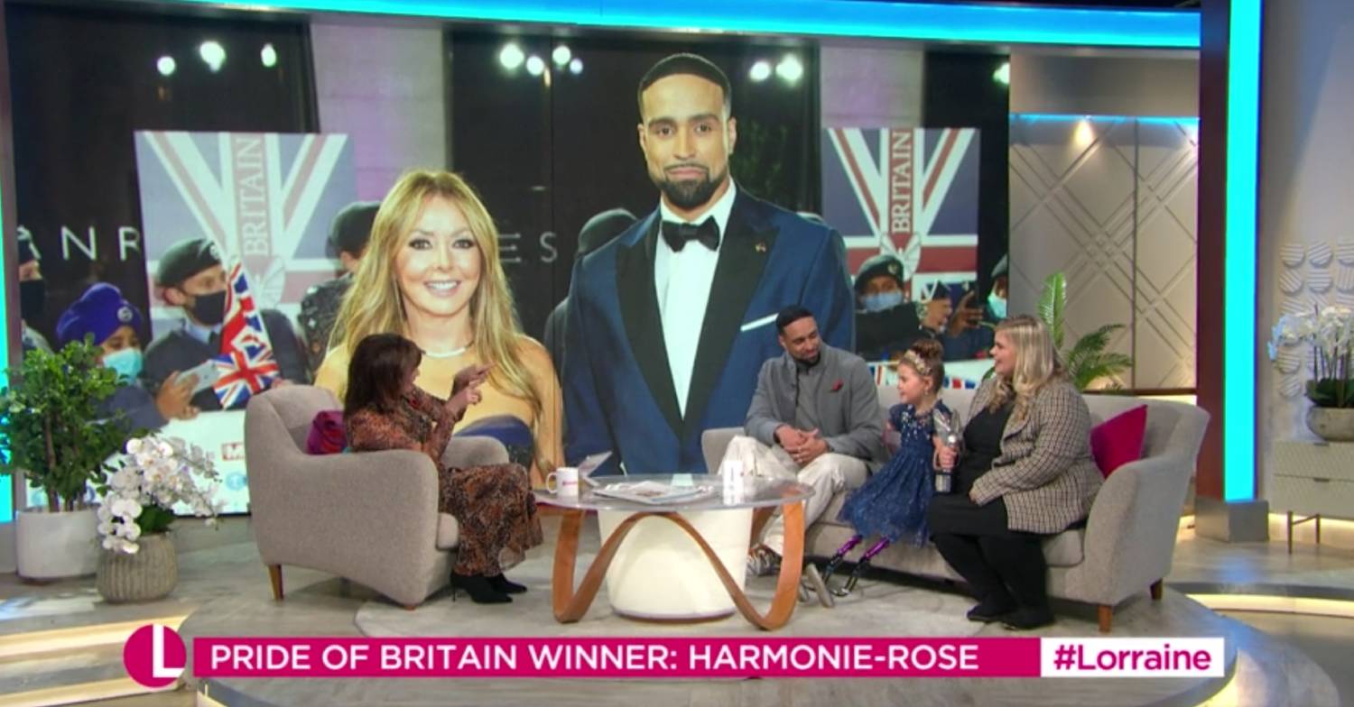 Lorraine viewers adored Harmonie-Rose, who has battled meningitis