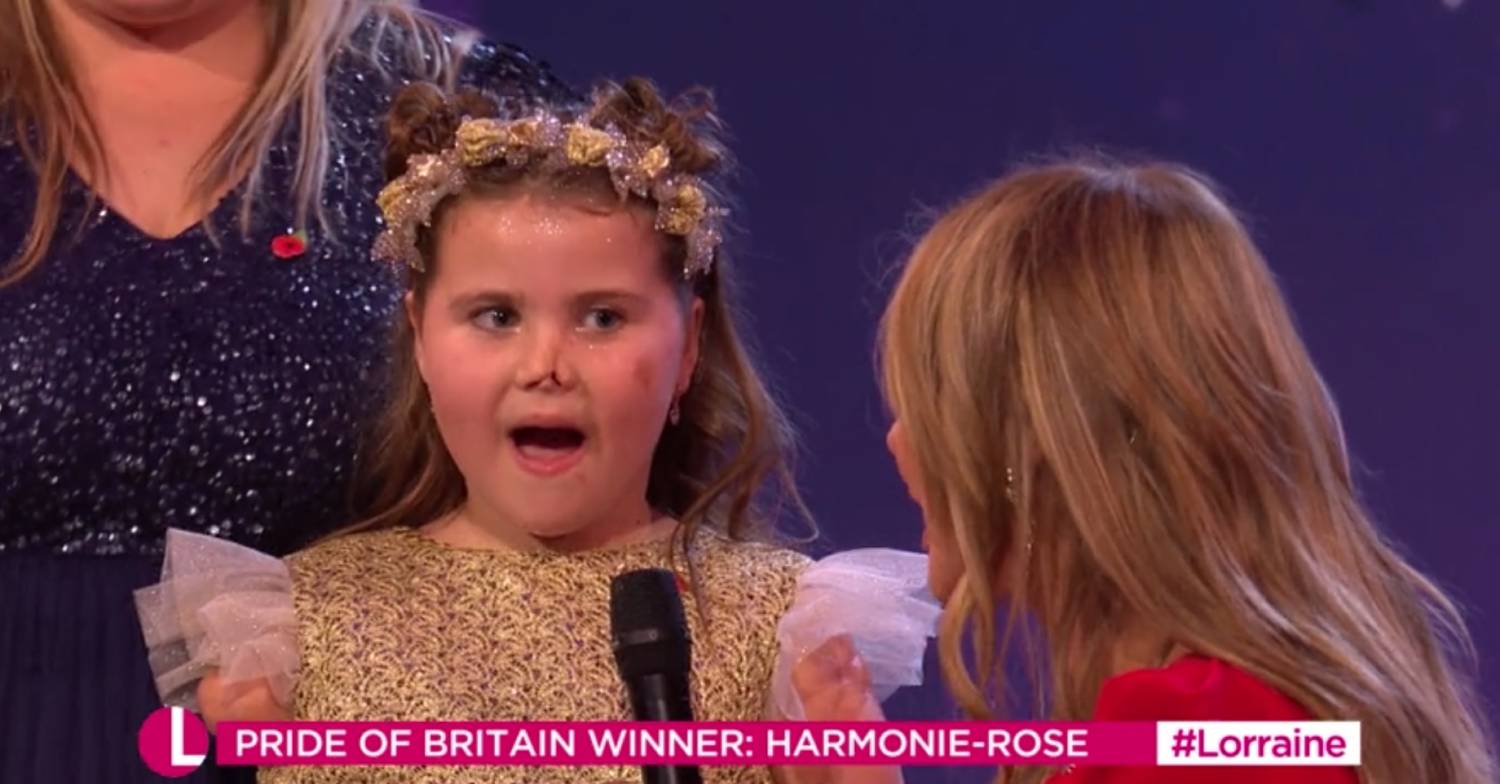 She is the Pride of Britain awards' 'Child of Courage'