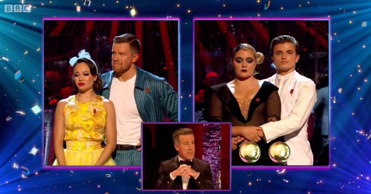 Adam and Katya wait for Anton du Beke to cast his crucial vote