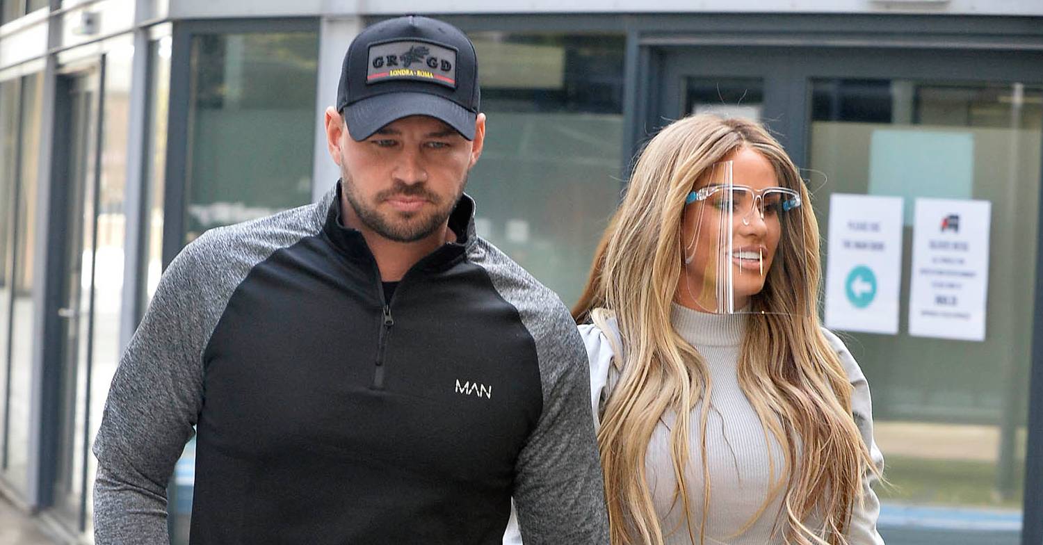 Carl Woods and Katie Price pictured together earlier this year before her rehab stint