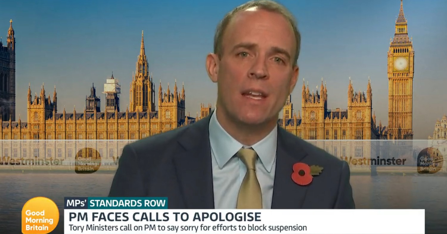 Dominic Raab grilled on GMB by Martin Lewis 