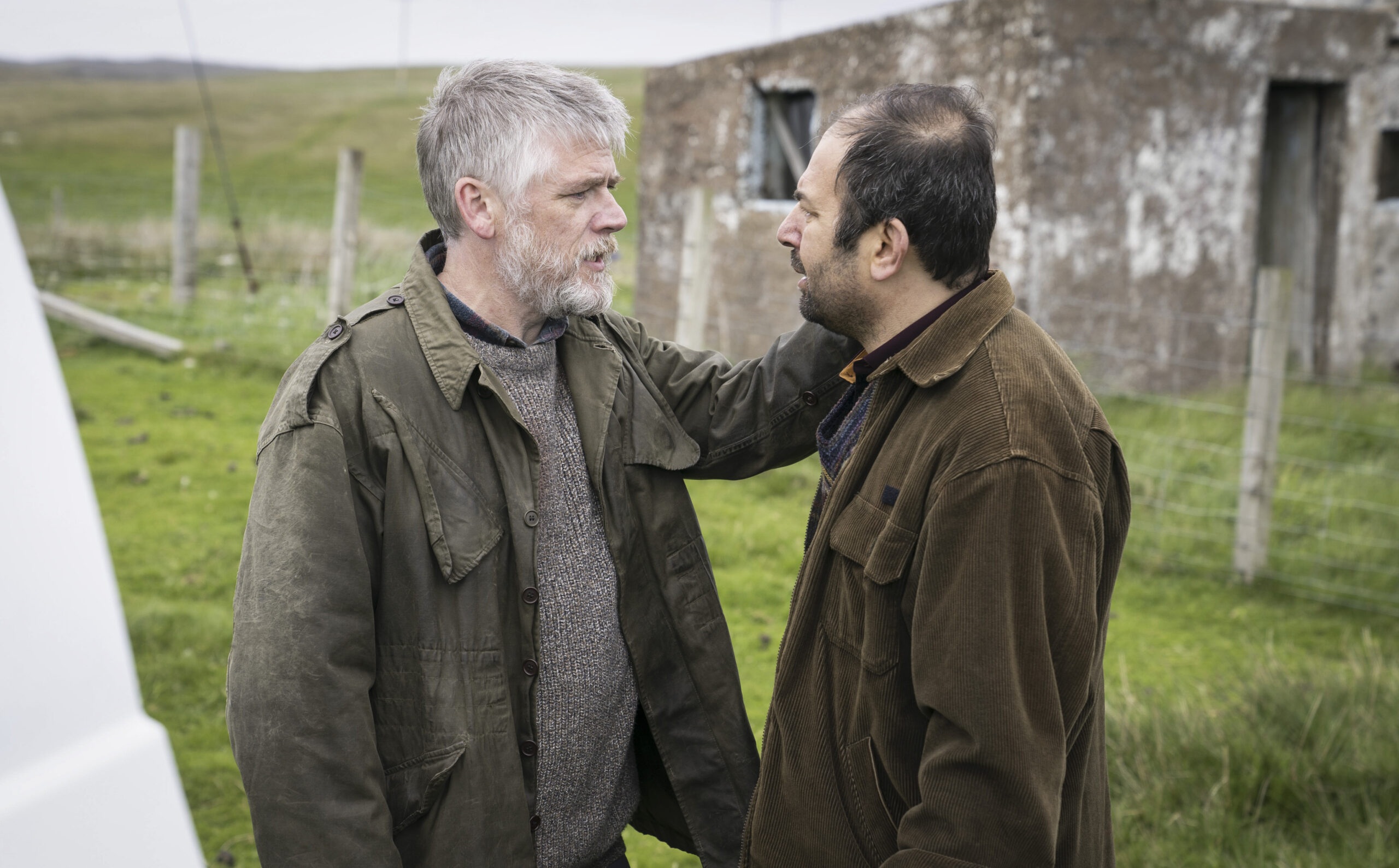 Logan Creggan and Nazir Nassan in Shetland episode four