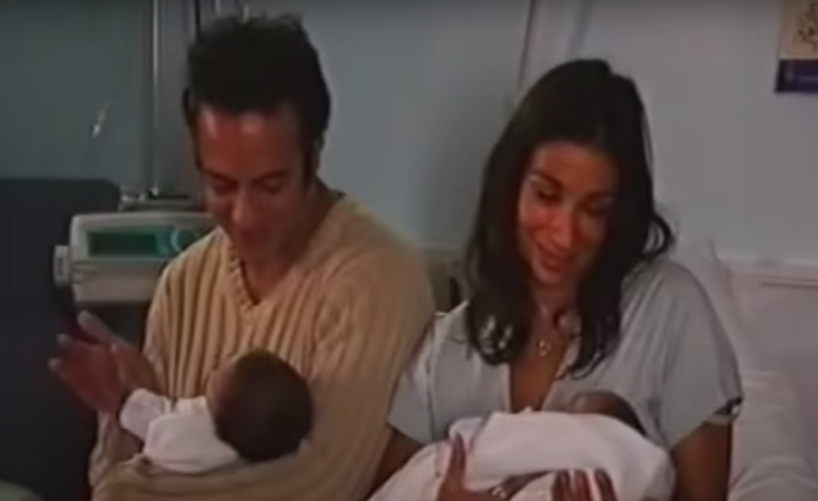 Dev Alahan in Coronation Street with Sunita and their babies