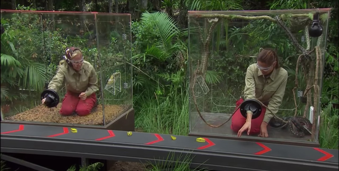 Kendra Wilkinson and Melanie Skyes Bushtucker trial