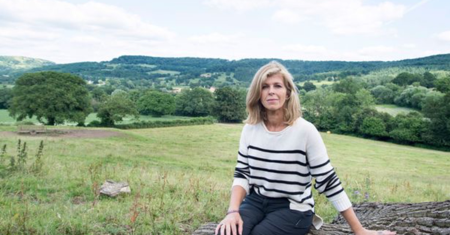 Kate Garraway walking with